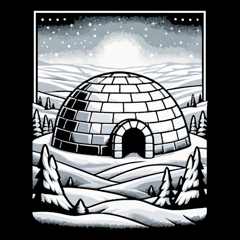 Igloo glace flocon de neige hiver