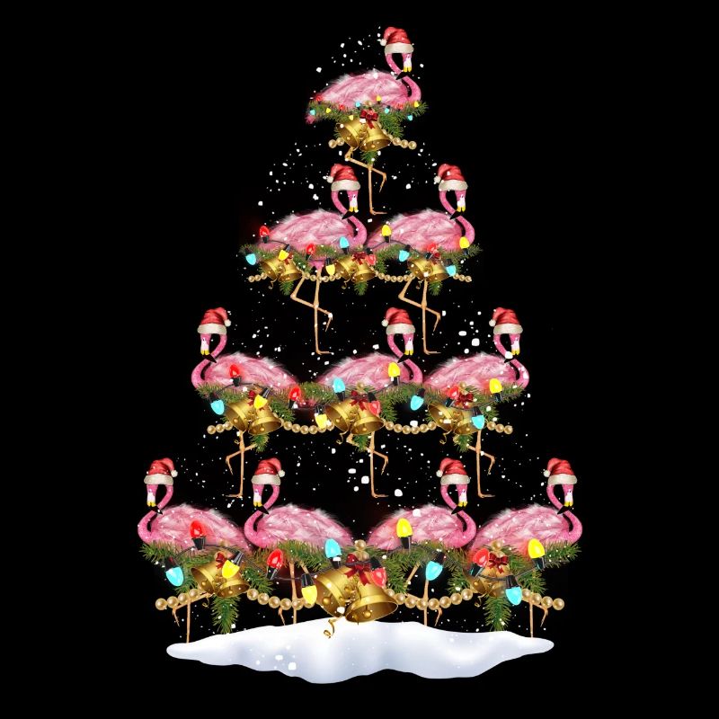 Christmas Tree Flamingo