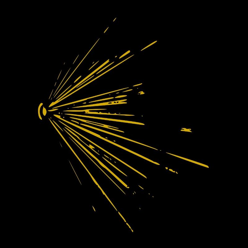 Rays / gold / abstract / cool / trend