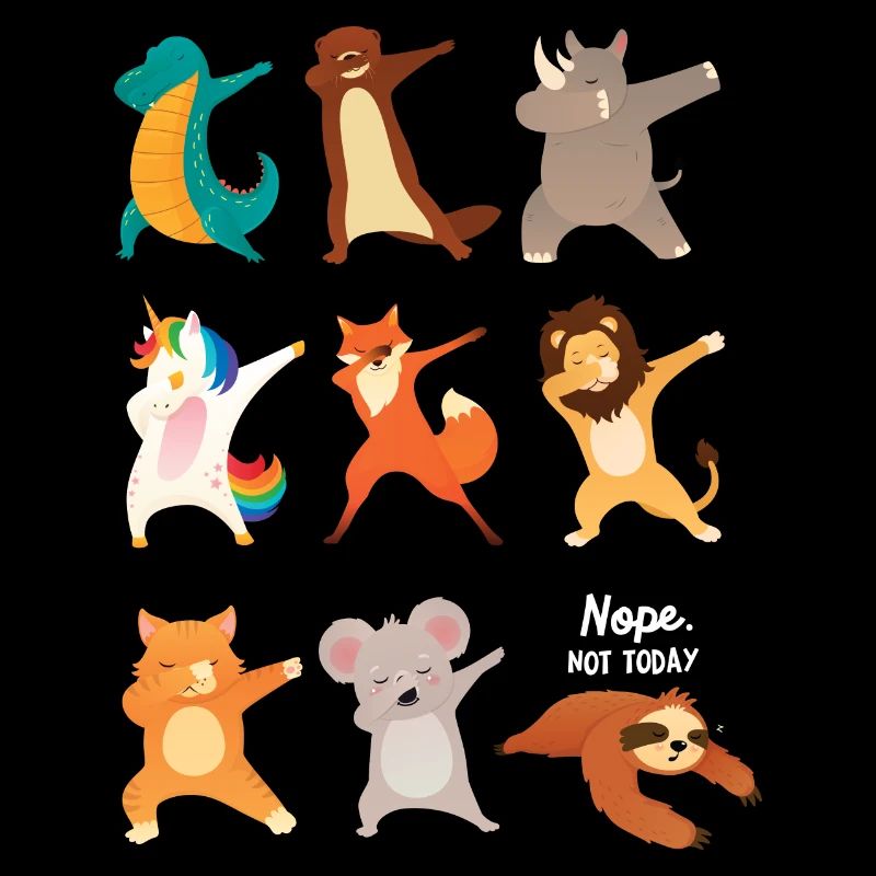 Dabbing Animals, Nope Not Today, Dab Dance