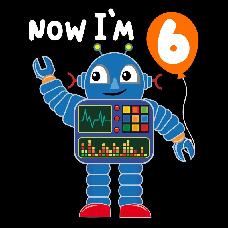 Roboter 6. Geburtstag
