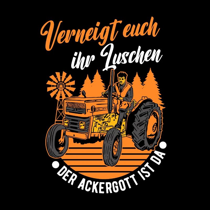 Landwirt Ackergott Humor Traktor Geschenkidee