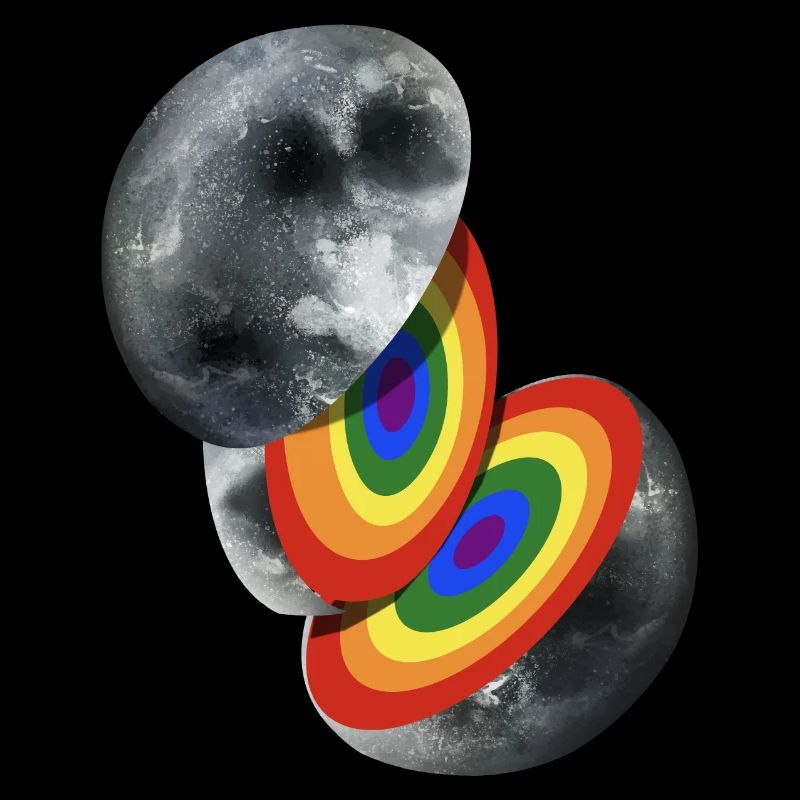 LGBT Rainbow Moon