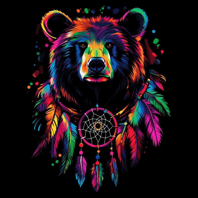 Bär mit Traumfänger