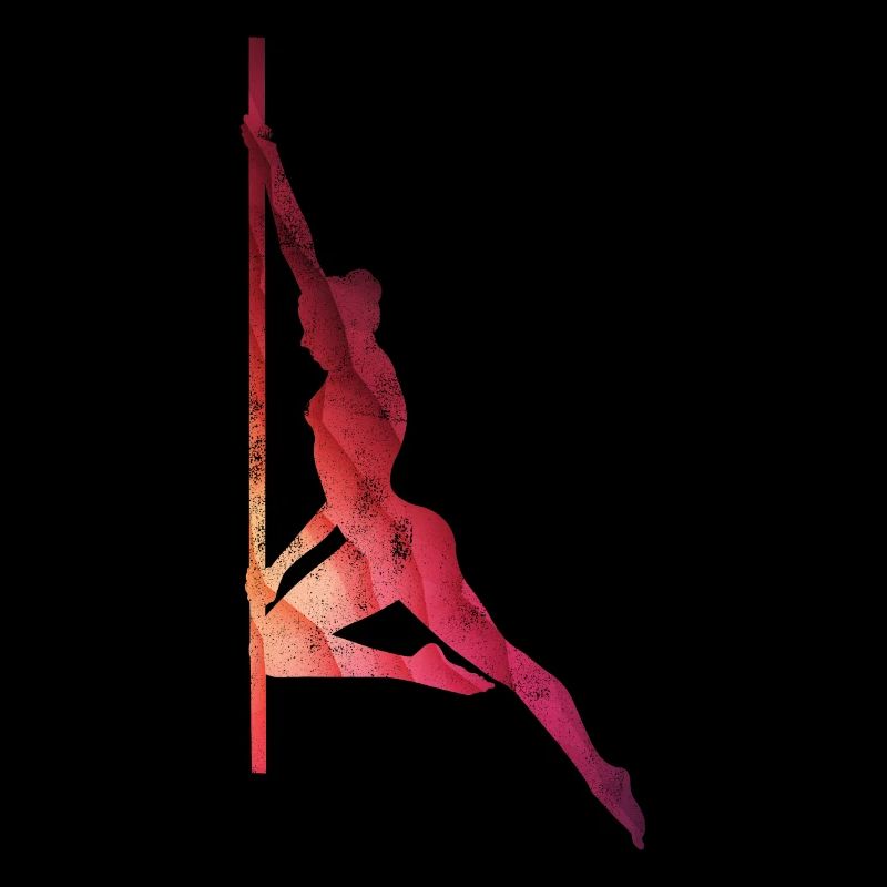 Pole dance dancer woman grunge look