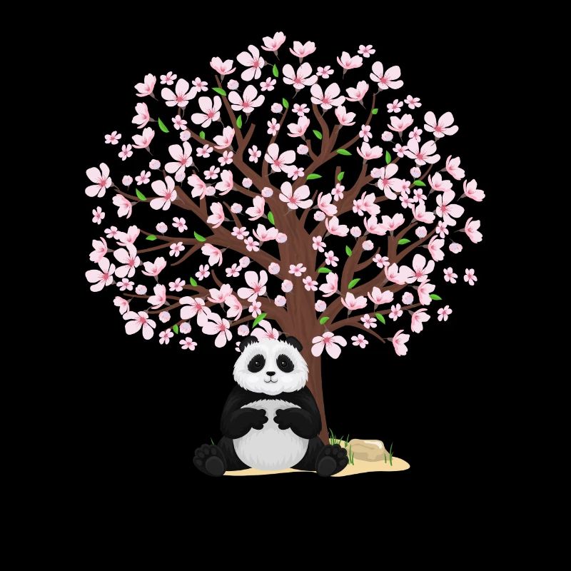 Cherry Blossom Panda Japanese Tree Sakura