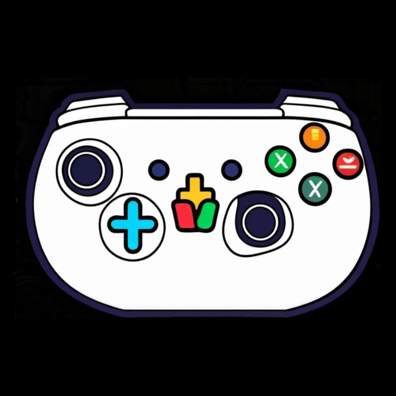 Weißer Videospiel-Controller