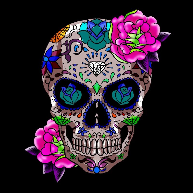 Zucker Schädel Tag der Toten Geschenk