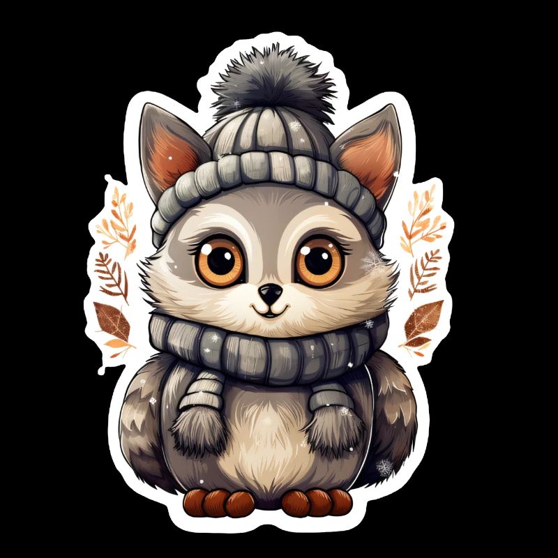 Doudou avec écharpe et chapeau