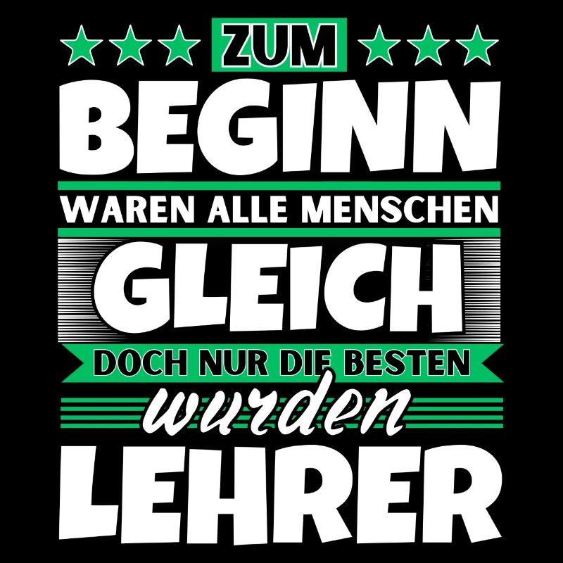 Zum Beginn gleich die besten wurden Lehrer