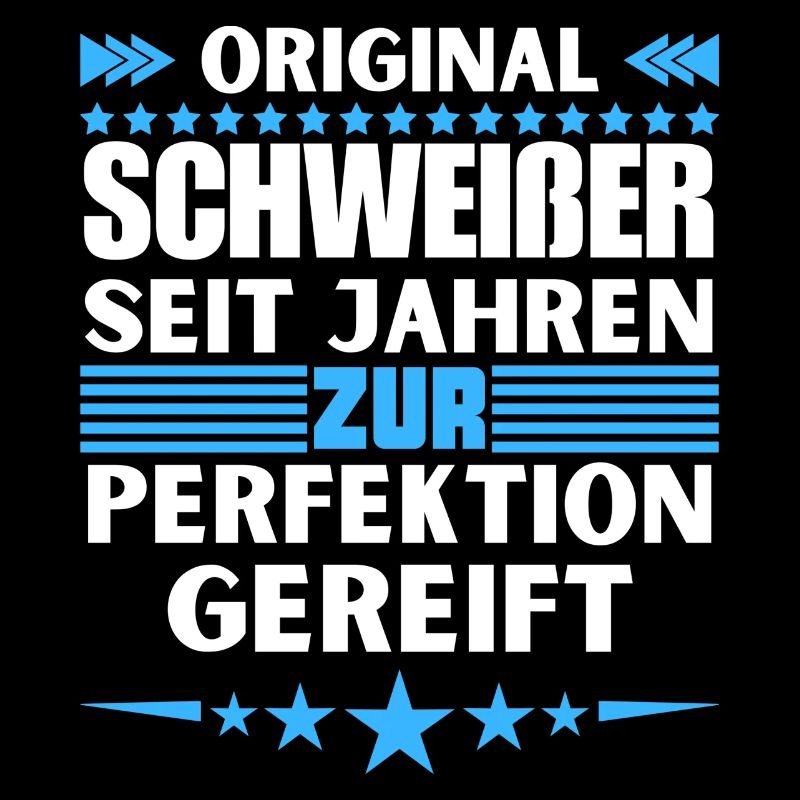Zur Perfektion gereifter Schweißer