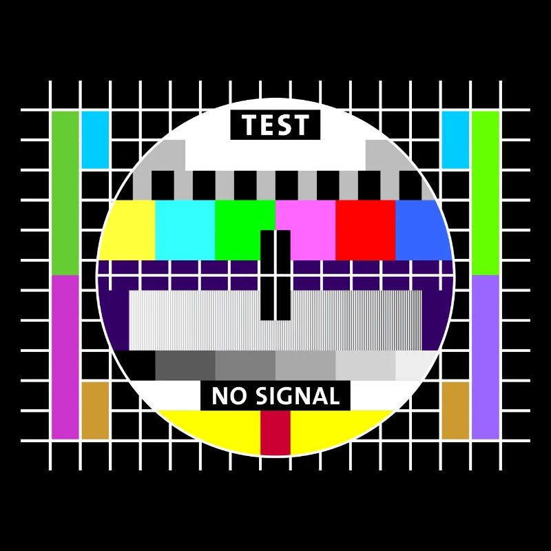 Test image test card status no signal screen display