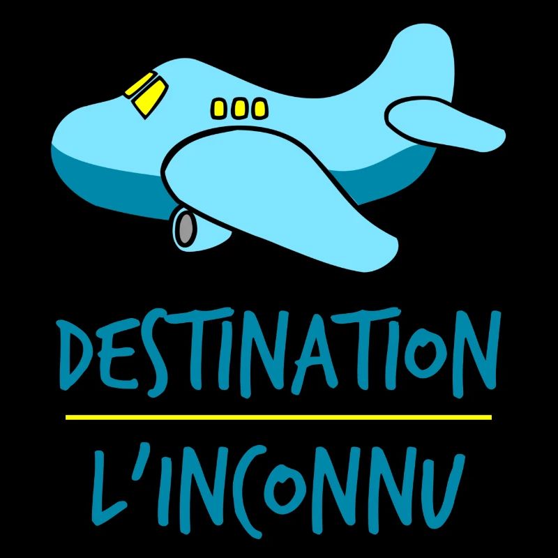 Destination L'inconnu. Avion. Cadeau vacances