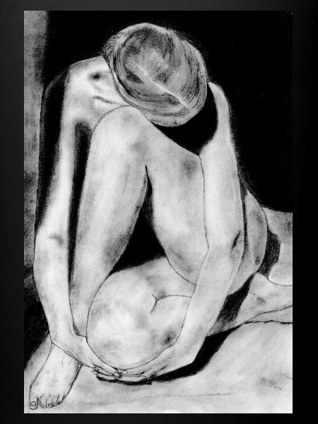 Femme timide nue