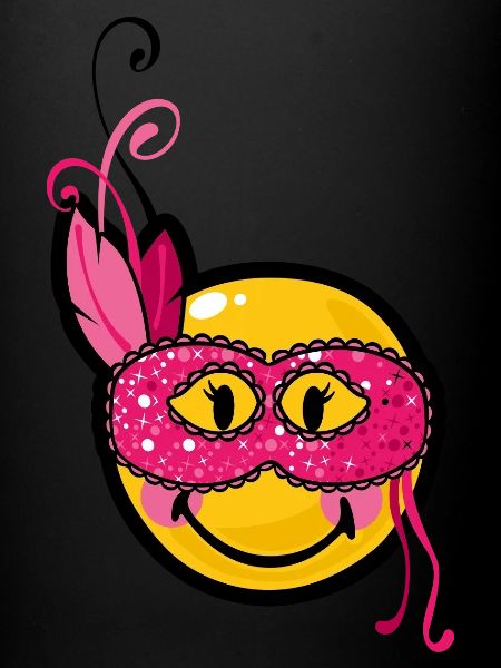 Smiley Burlesque Mask