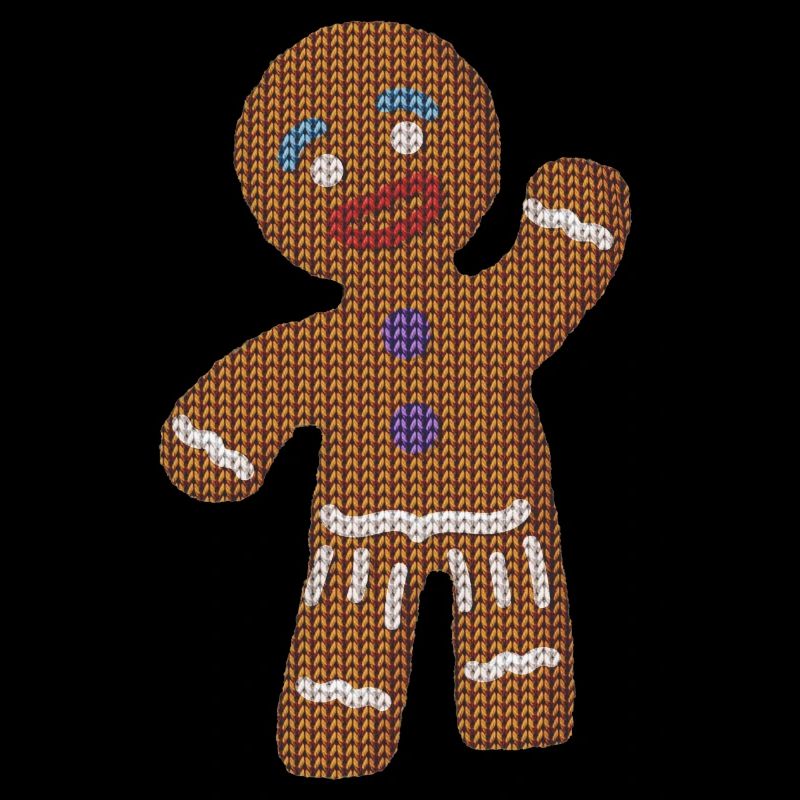 Mann aus Strickle lebkuchen