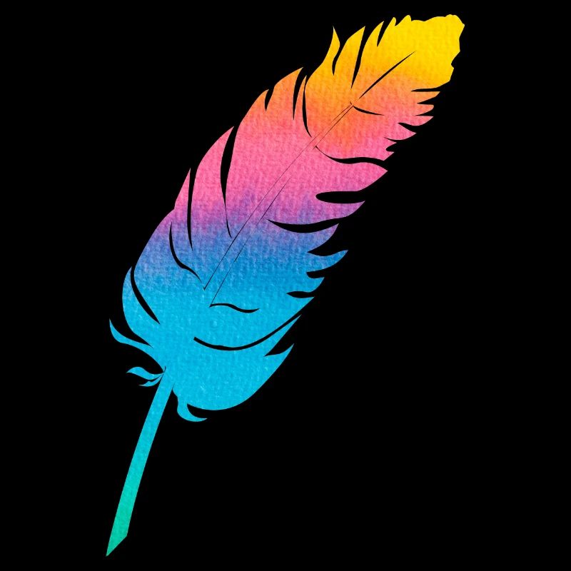 Bunte Feder