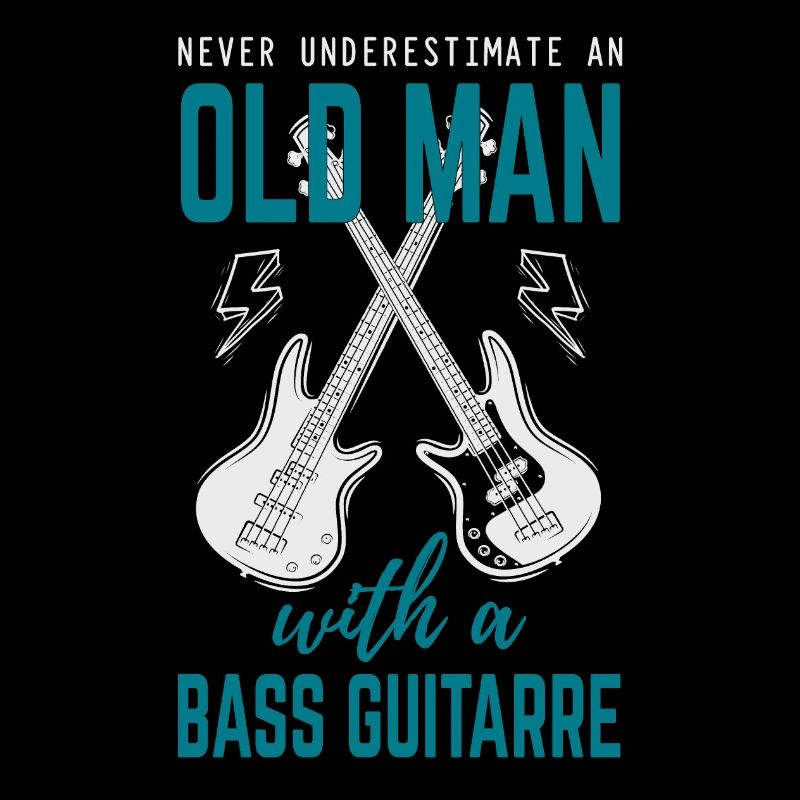 Bass player old man