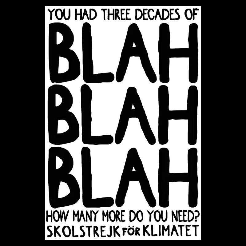 greta trois décennies de bla bla noir sur blanc