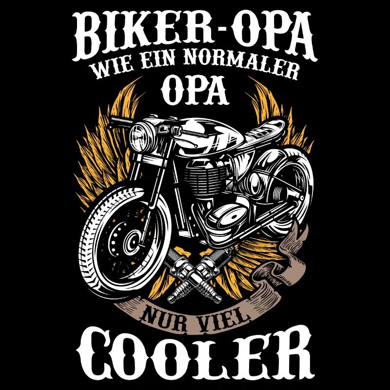 Motorrad Opa Biker Cooler Rentner Geschenk