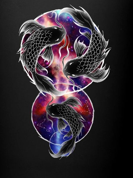 Pisces- Fisch Sternzeichen BUNT