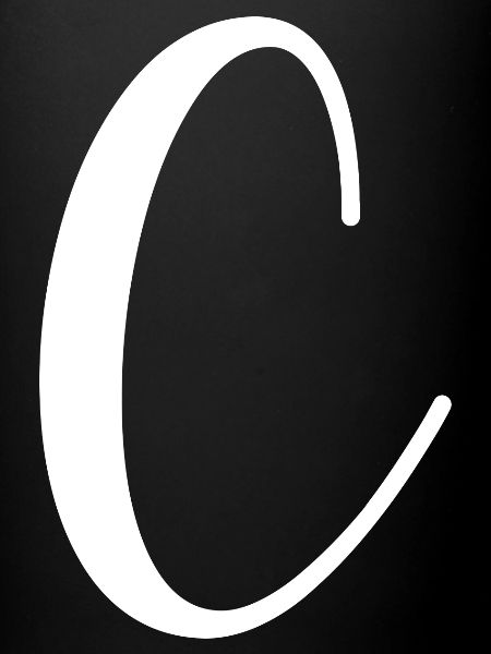 Calligraphie, initiale C
