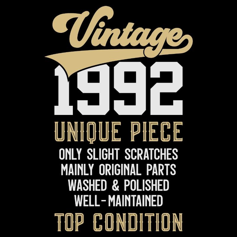VINTAGE 1992 UNIQUE PIECE 34. GEBURTSTAG