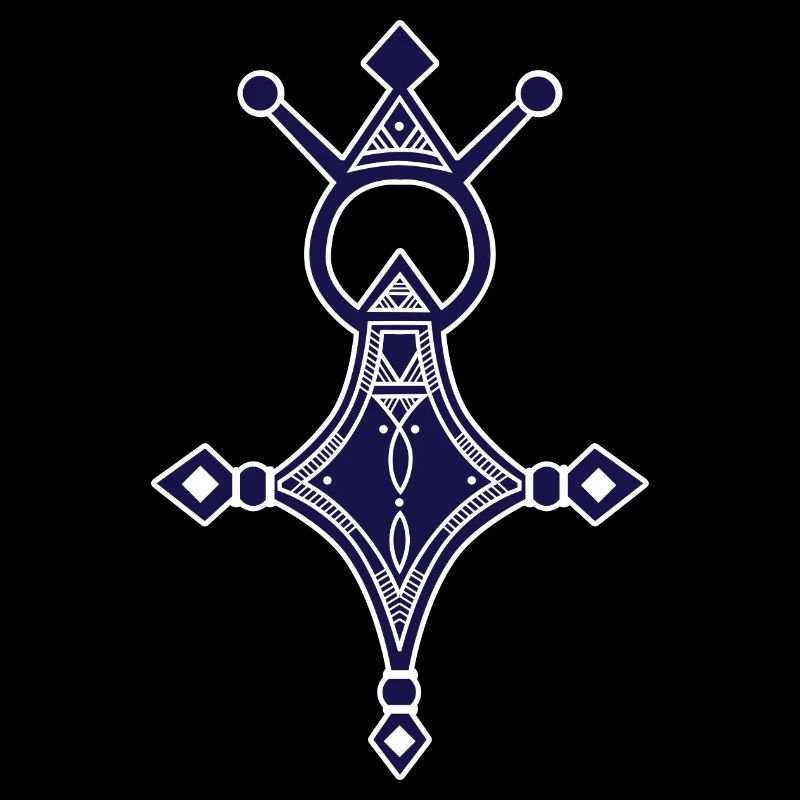Südliches Kreuz Tuareg Blauer Mann