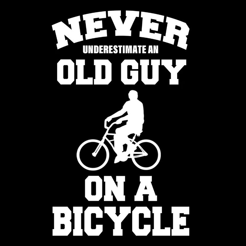 Never Underestimate Old Guy On A Bicycle