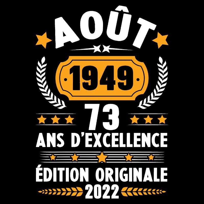 Cadeau D'anniversaire Rétro 73 Ans Août 1949