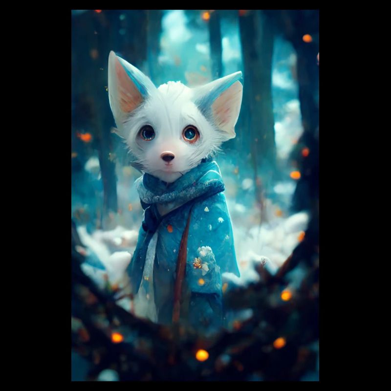 Renard blanc aventurier