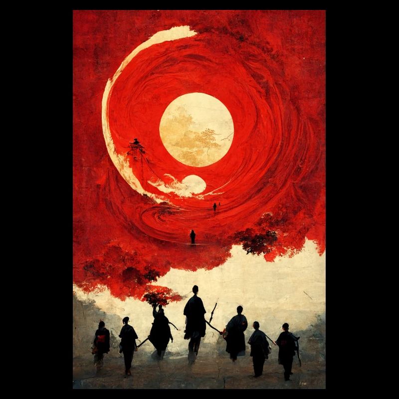 Samurai Japanese Moon