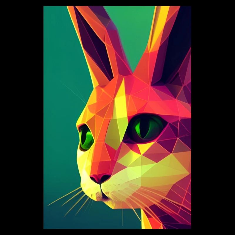 Polygonal Rabbit - Semi-Profile