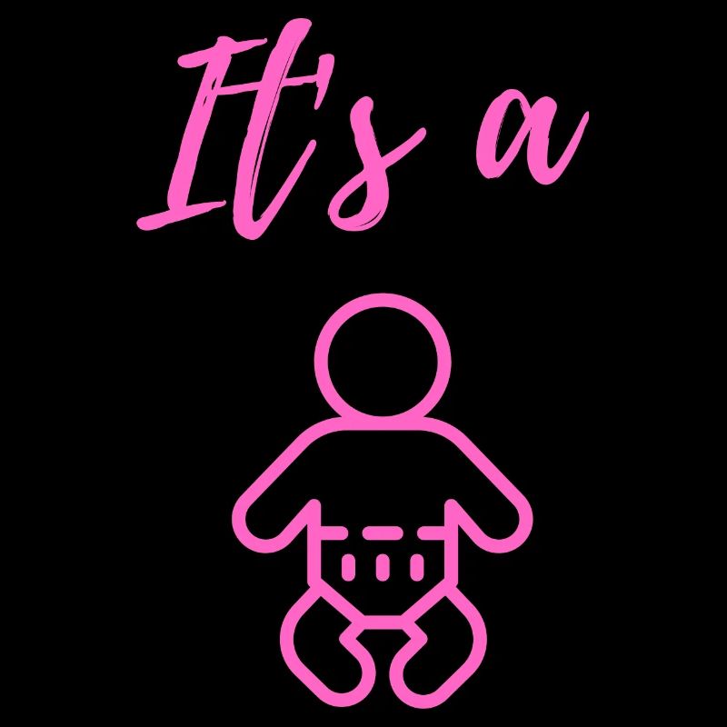 Baby Ankündigung - Mädchen - Schwangerschaft