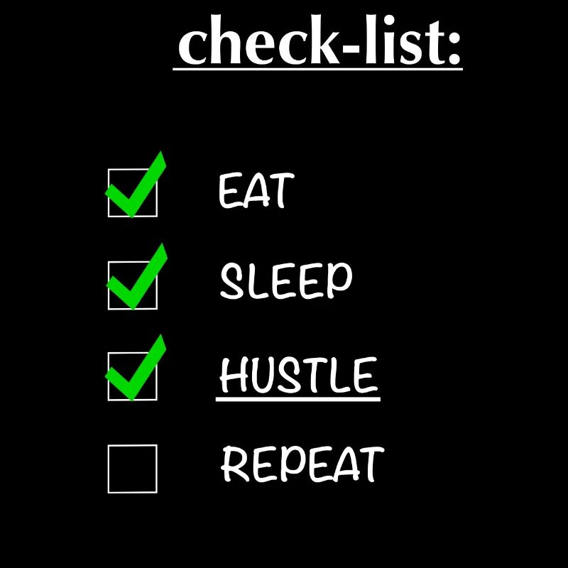 Checklist: hustle design