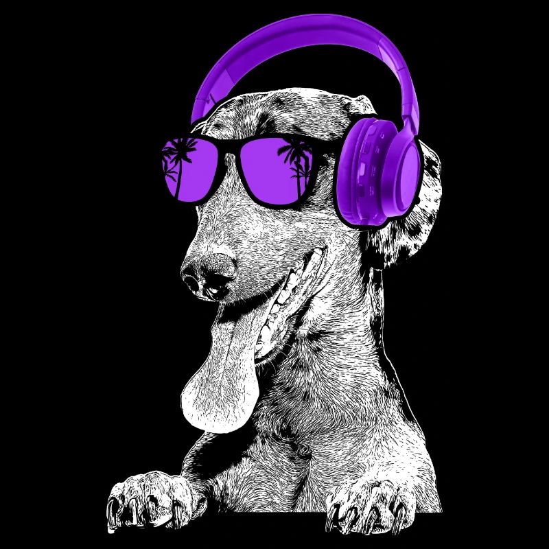 Dachshund Hundeliebe Kopfhörer Hundefans Dachshund