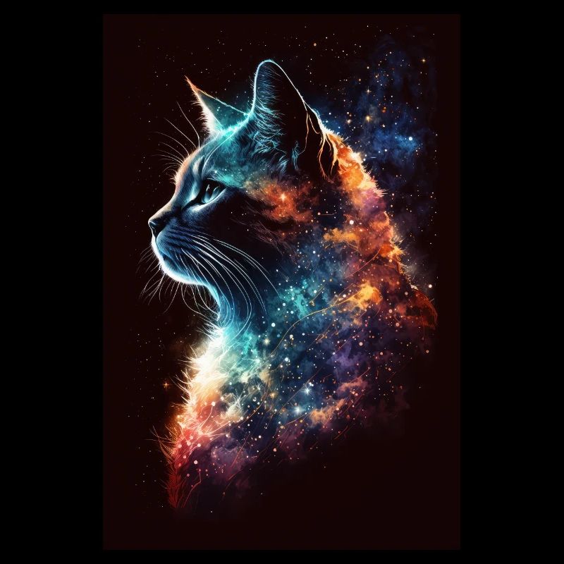 Cat Astronaut Space Space Cool