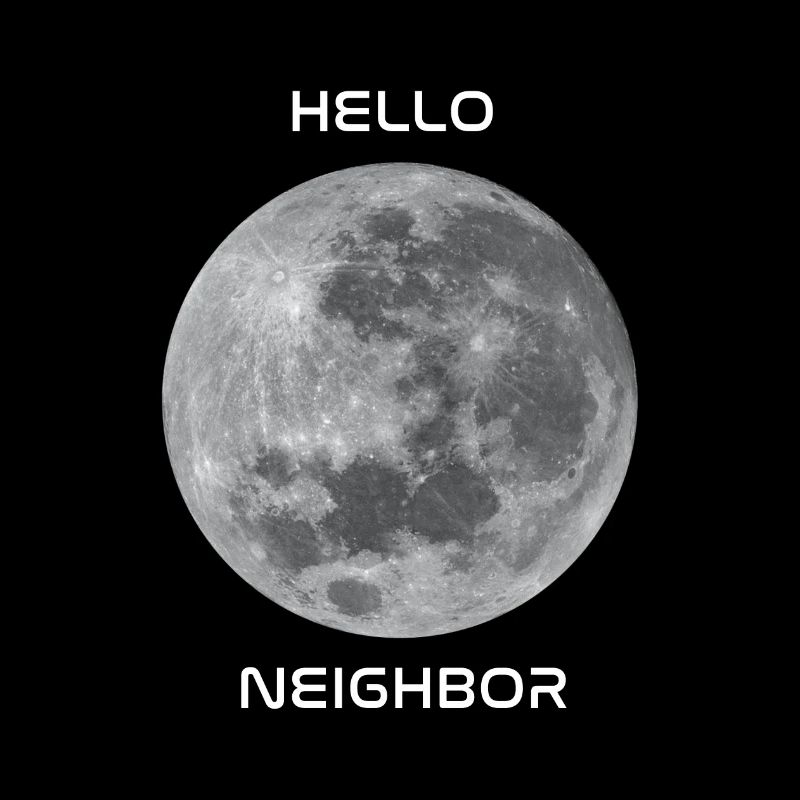 Salutations à notre objet céleste le plus proche - la lune!