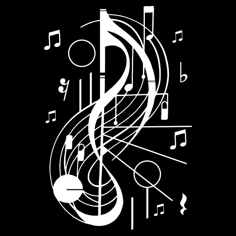 Abstract clef music