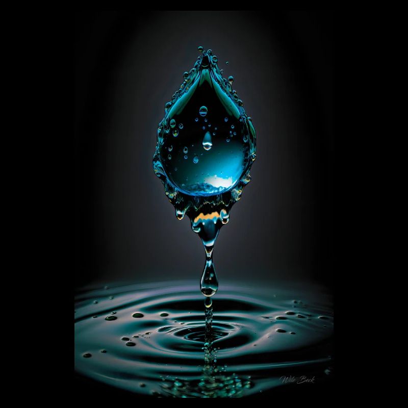 Goutte cyan 2