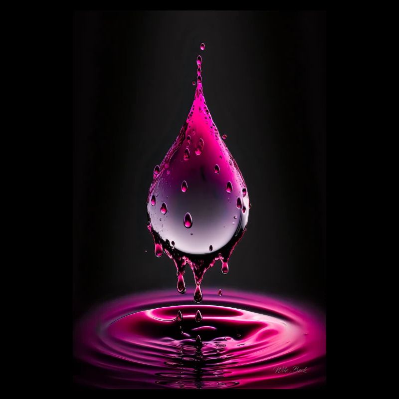 Gouttes magenta 4