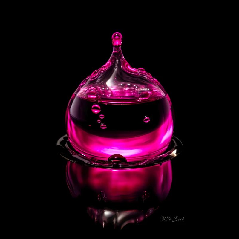 Gouttes magenta 7