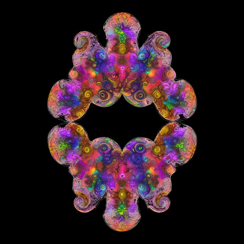 Floral Psychedelic Kaleidoscopic Bloom