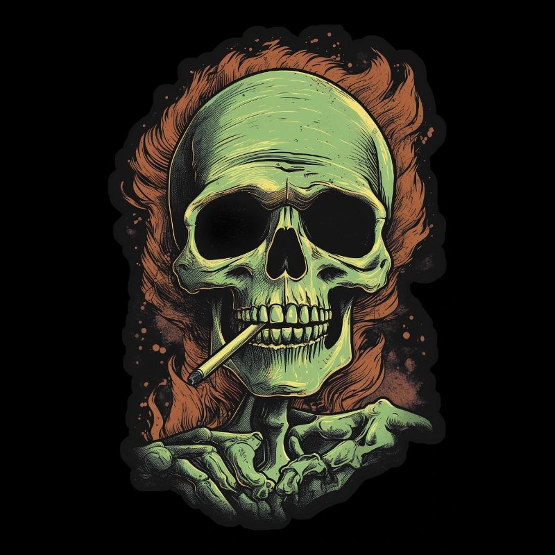 Smoking Skull