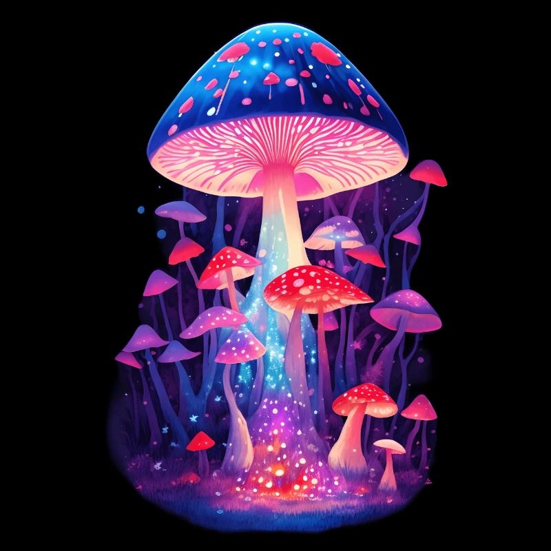 Champignons rétro magiques