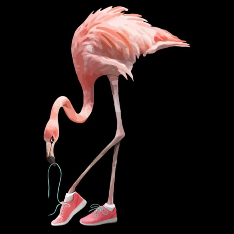Flamingo and pink shoes
