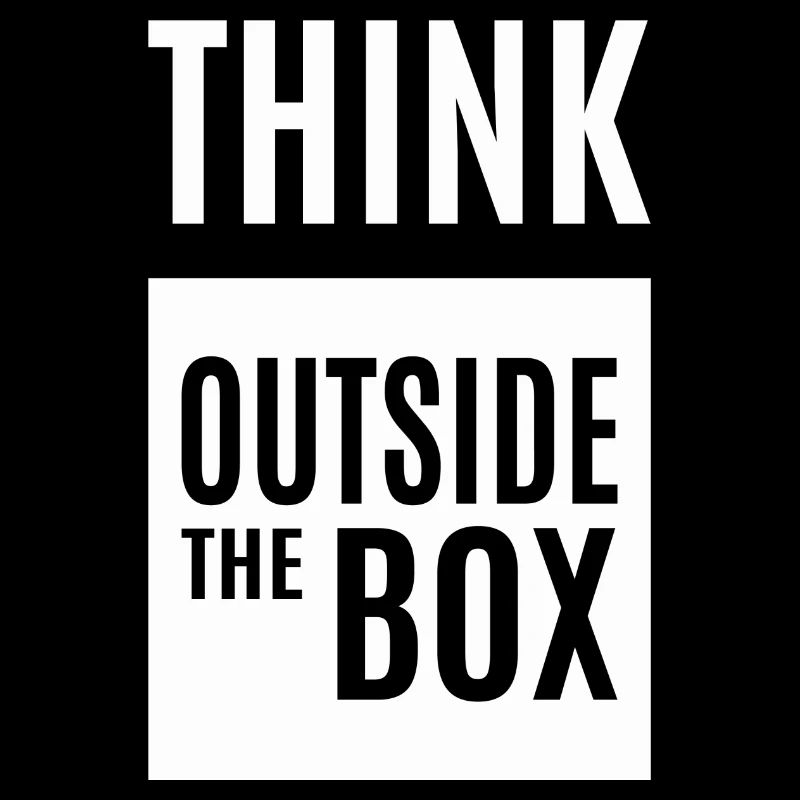 Think outside the Box - Weiß