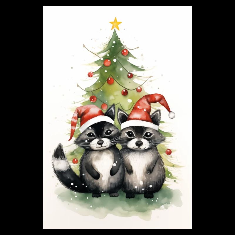 Weihnachtswaschbären