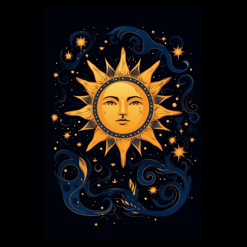 Süßes Design der Sonne im Sommer