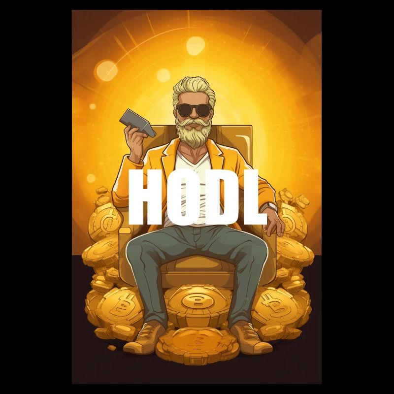 Hodl Bitcoin Krypto Blockchain Design